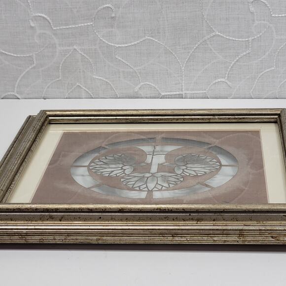 VTG Japanese Katagami Textile Stencil Family Tree Crest Fabric Pattern Monogram - Picture 12 of 16